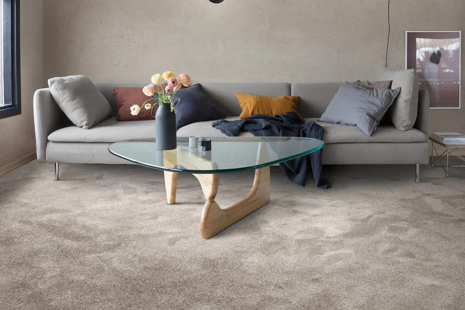 Glow Wall to Wall Carpet-Wheat Brown