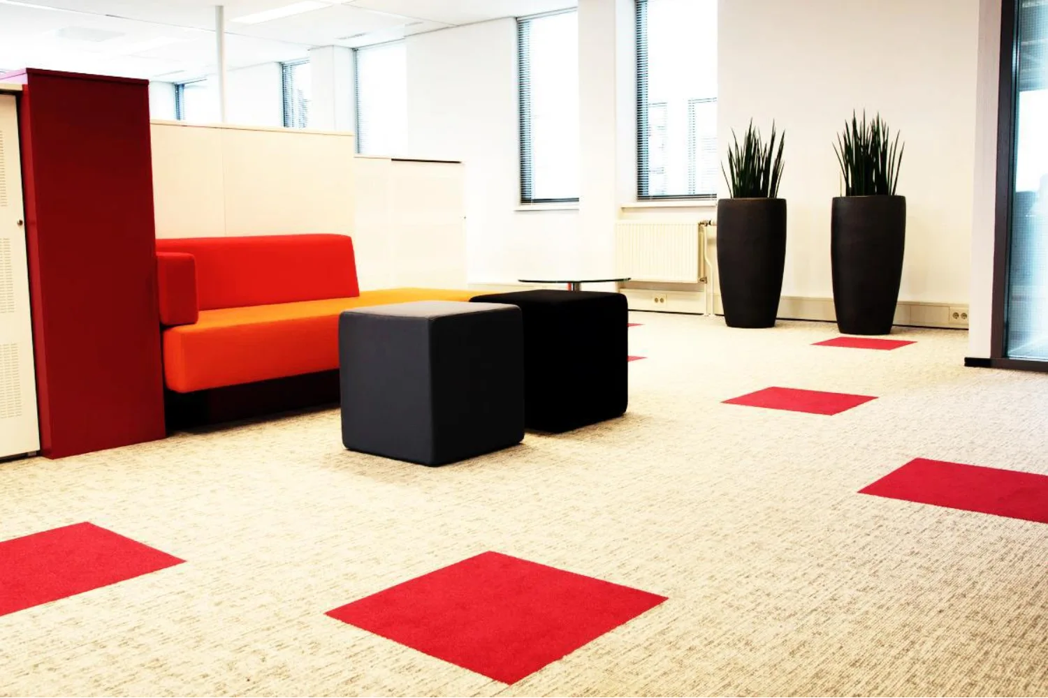 Highlighter Carpet Tile-Red