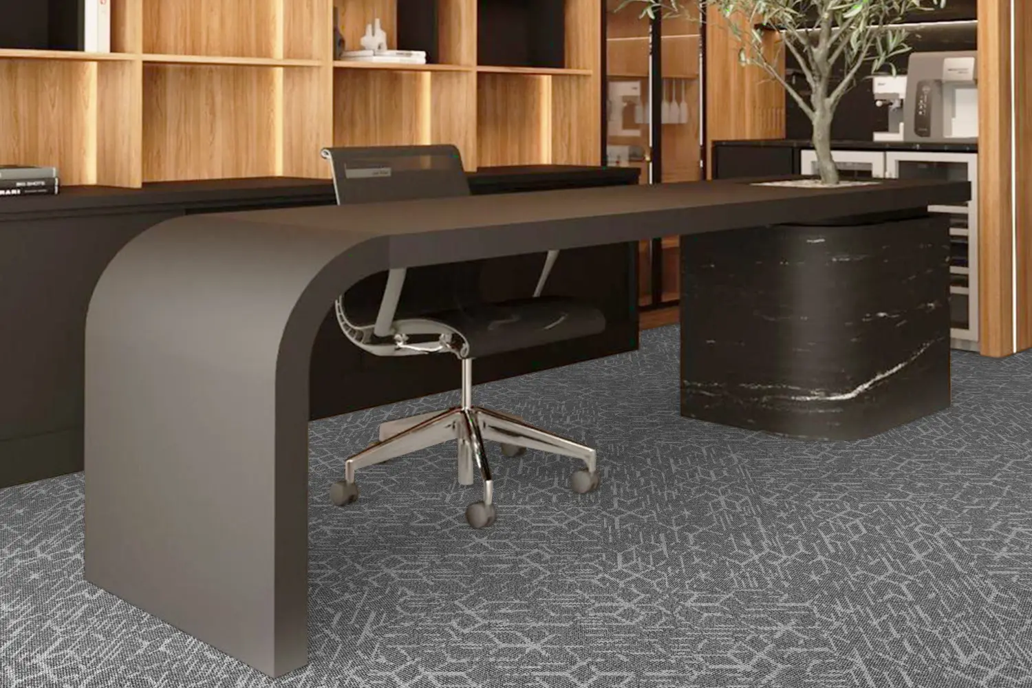 Aerial Carpet Tiles-Black