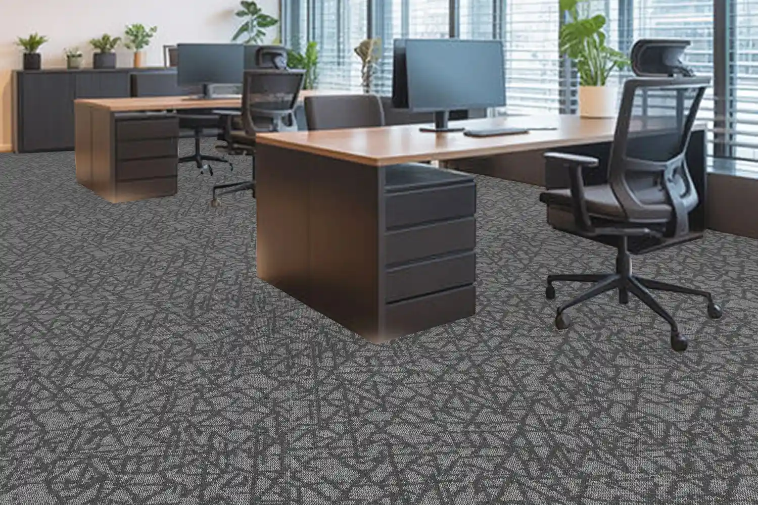 Flow Carpet Tiles-Carbon